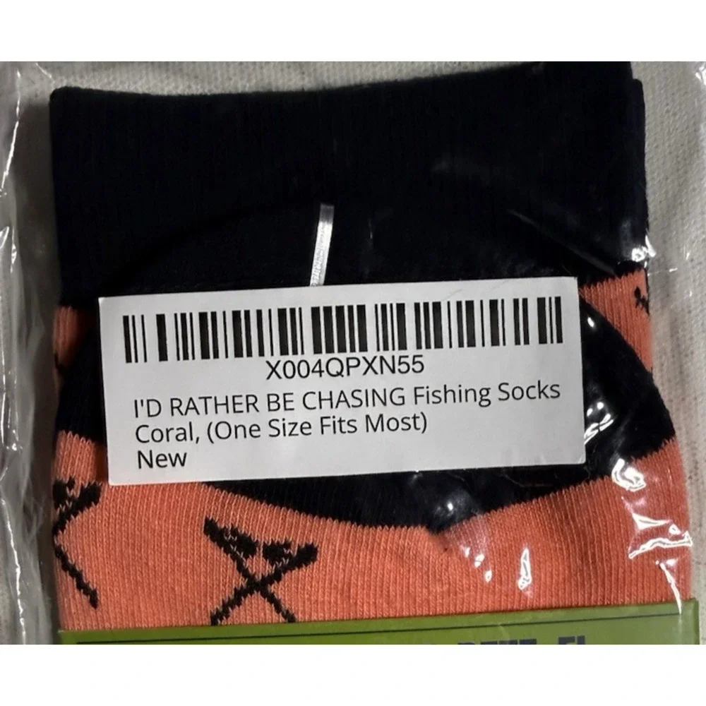 I’ll Rather Be Chasing Men Crew Socks Fishing
